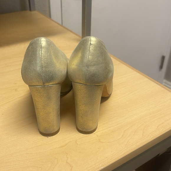 Etro Gold Dressy Block Heels 37.5 REDUCED - Picture 4 of 10